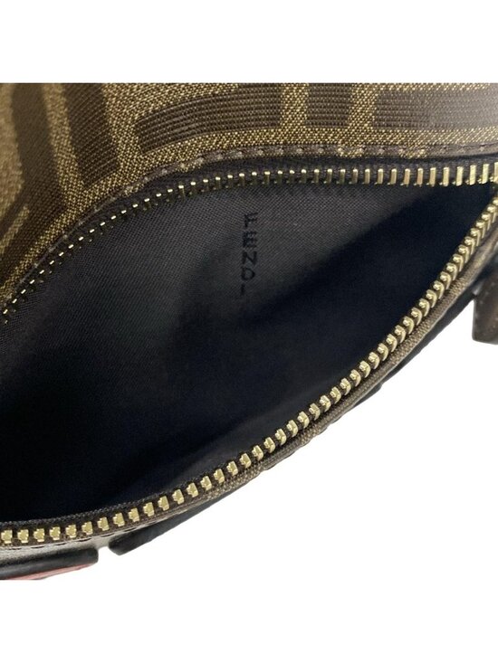 Fendi Backpack Mania Zucca Pattern Dark Brown Navy Multi Fila Collaboration main image 14